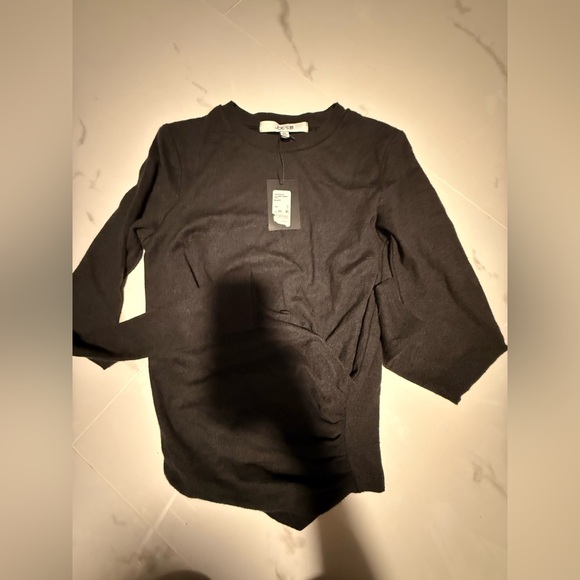 Girls jeans, black lightweight sweater twist front - Picture 1 of 2